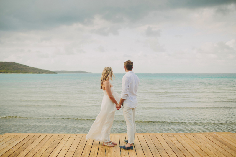 Couples on the Dock at Bitter End Yacht Club