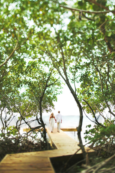 Couples Walking at Bitter End Yacht Club