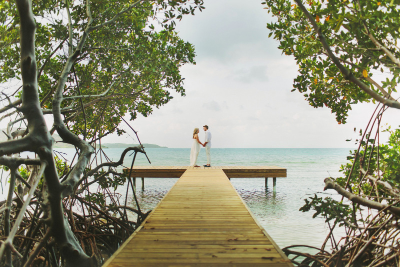 Couples on the Dock at Bitter End Yacht Club